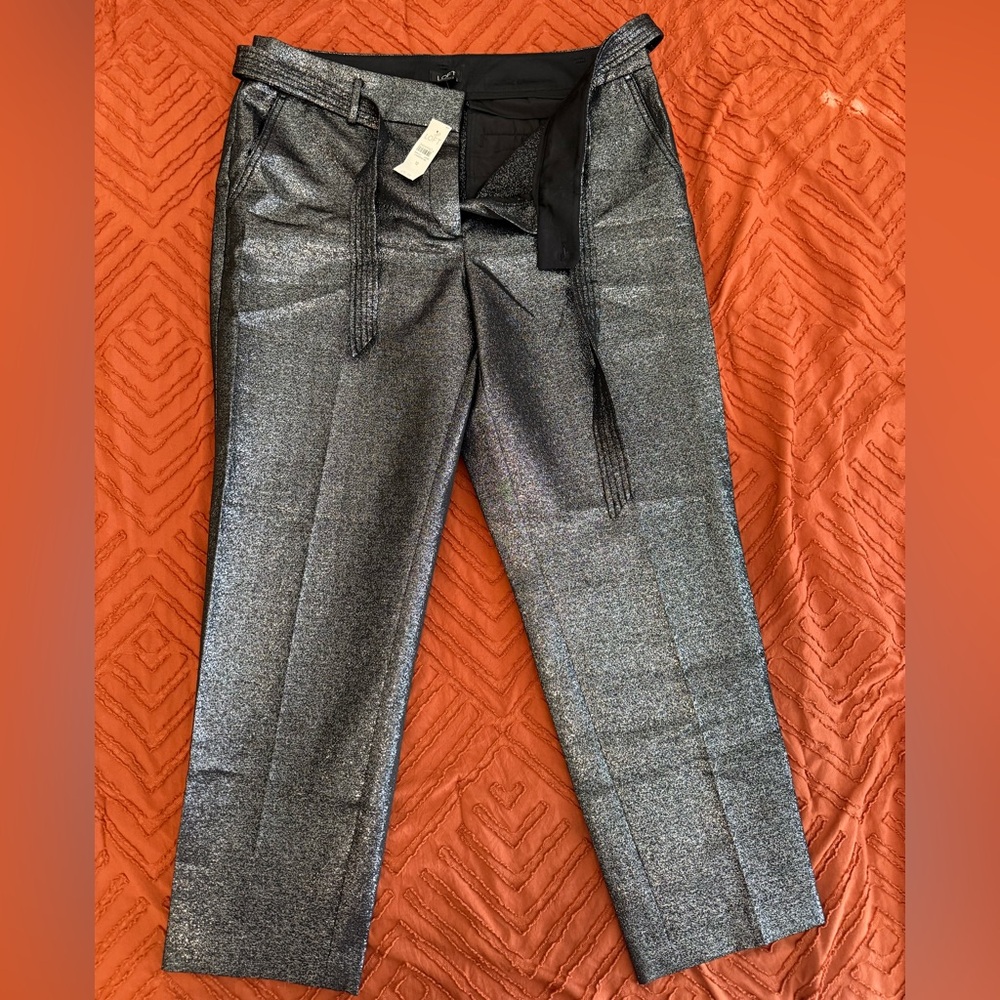 LOFT Shimmering Black Pants
